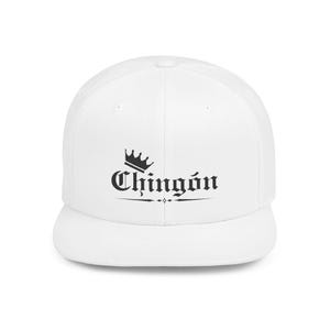 Chingón Flat Bill Snapback Hat, Stylish Cap for Streetwear Lovers, Perfect Gift for Birthdays, Festivals, Urban Fashion