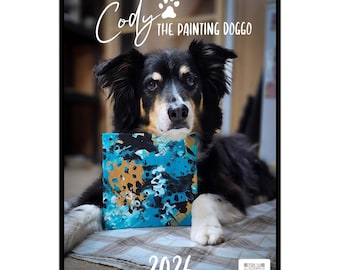 Official Cody the Painting Doggo 2026 Wall calendar (US & CA)