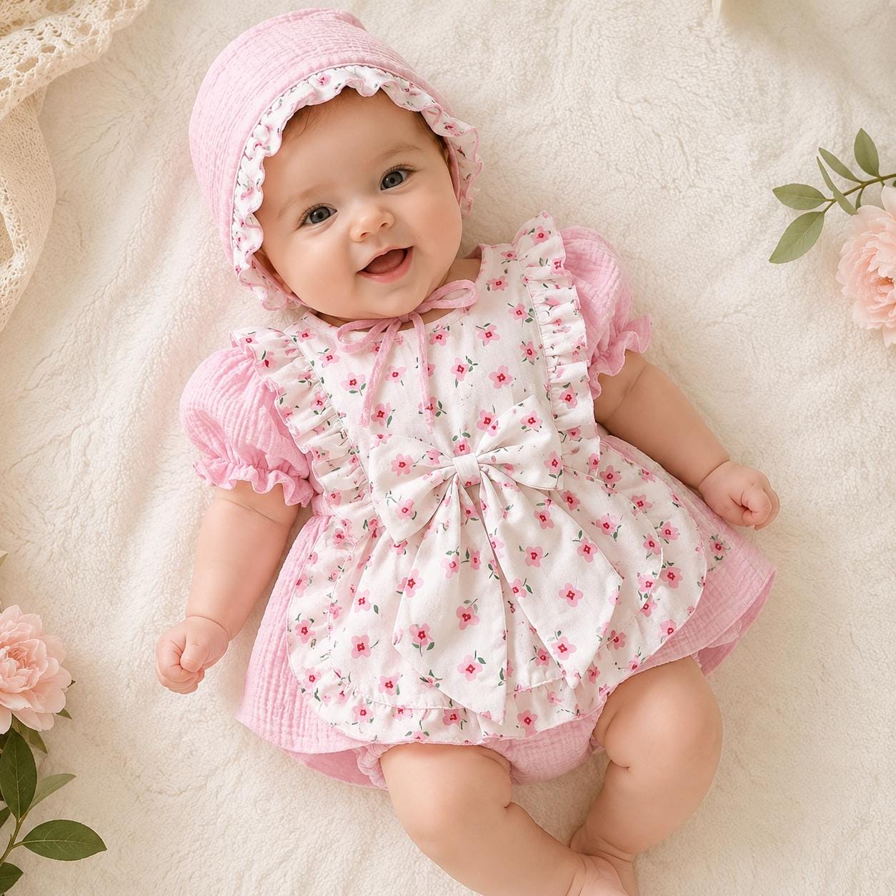 20 Baby Dress Designs for Summer That Are Actually Soft Enough to Wear 12 Puff Sleeve Muslin Baby Romper Dress Birthday Party & Wedding Guest…
