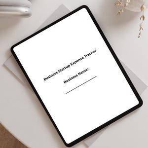 Rastreador de despesas de inicialização de negócios