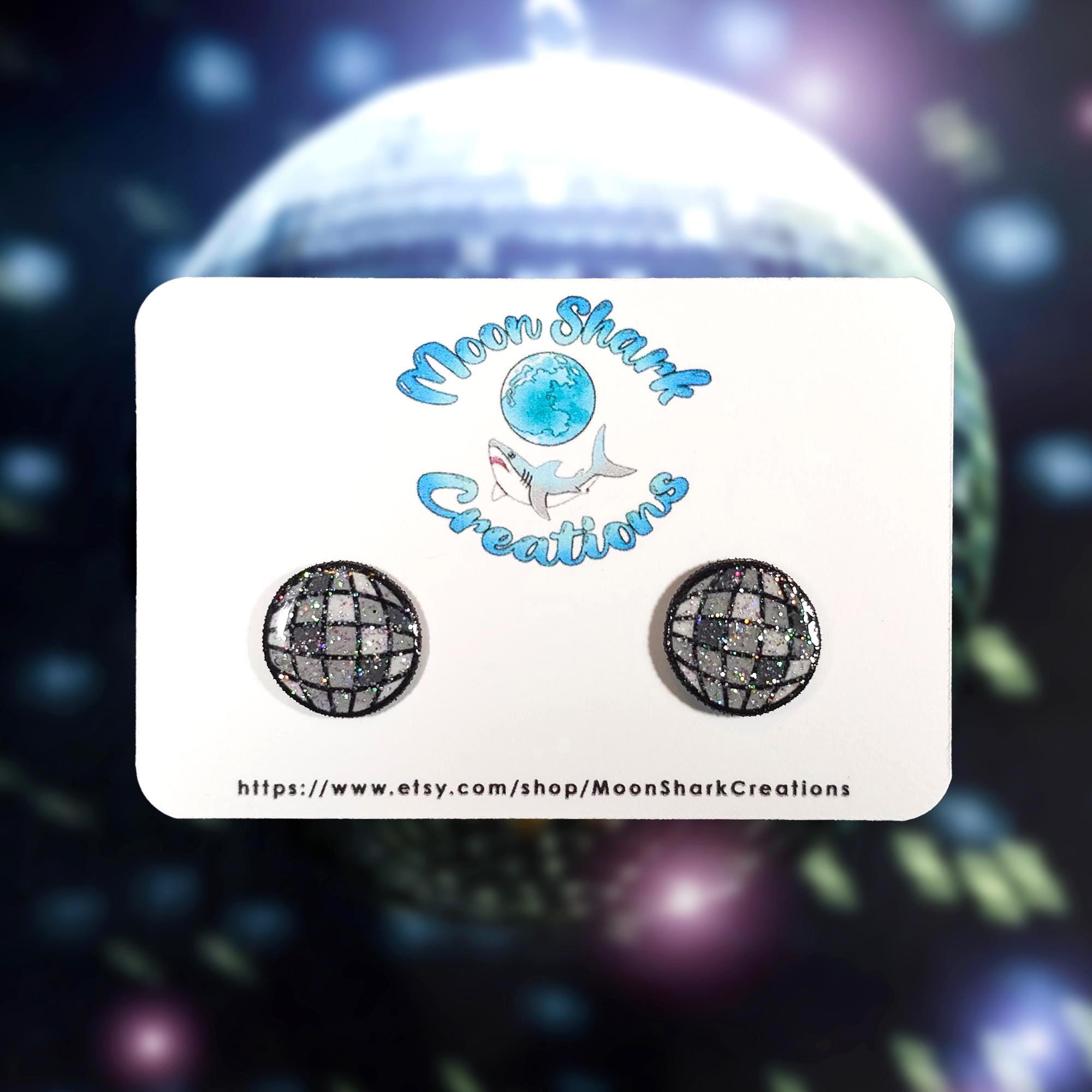Orecchini a sfera da discoteca / Orecchini leggeri pendenti da costume