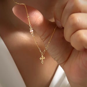 Sterling Silver Genuine Azabache Jet Cross Pendant (4 Sizes