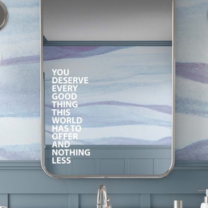 Motivational Quote Wall Decal Sticker Affirmation Quote Mental Health, Gift for Self Care Positive Office Wall Quote Classroom Sticker #6544