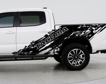 Toyota Tacoma Truck Mud Splash Vinyl Car Graphic Sticker. 2005-2024. Set of 2. Tacoma Truck Side Bed Graphic Decal. Tacoma Decal Sticker.