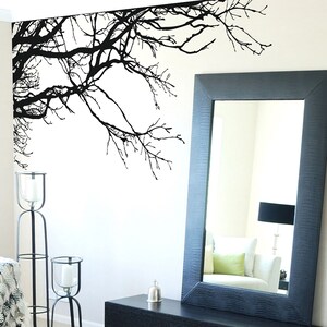 Large Corner Wall Tree Branches Wall Decal. Dining Room Wall Decor. Tree Branches for Kitchen. Wall Art for Nursery Room. Salon Decor. 444 image 8