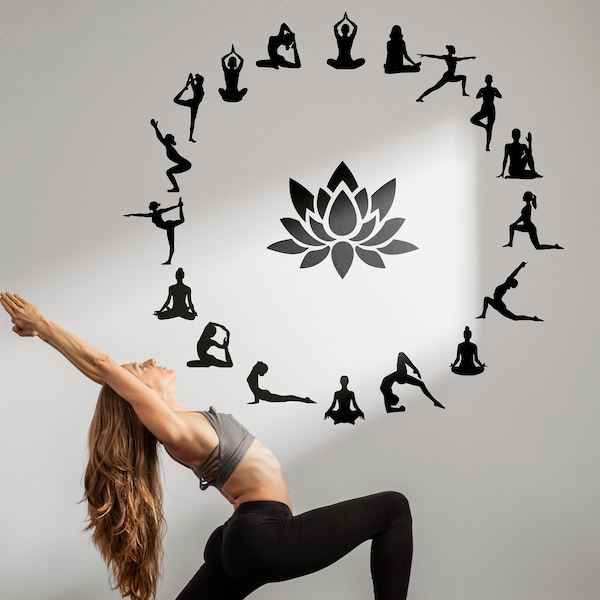 Yoga Wall Decal - Etsy