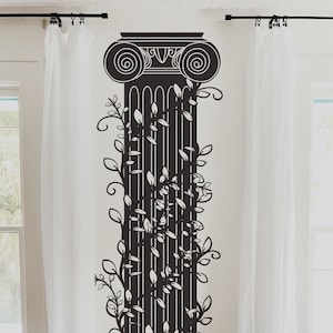 Greek Column Vinyl Wall Art Decal Sticker. European Greece Theme Decor. #OS_DC760