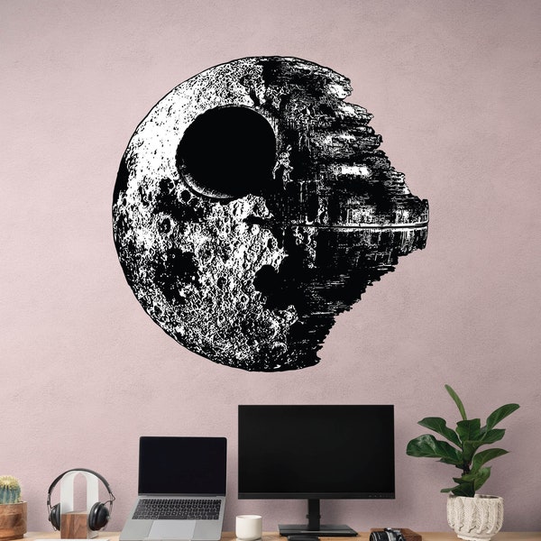 Death Star Wall Decal Etsy
