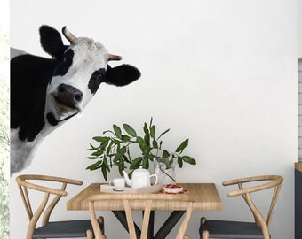Cow Wall Decal Etsy
