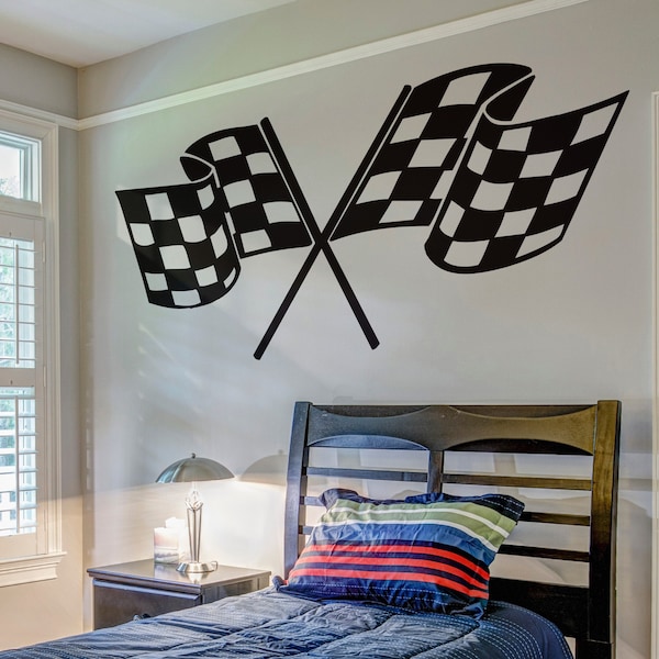 Race Car Wall Decals - Etsy