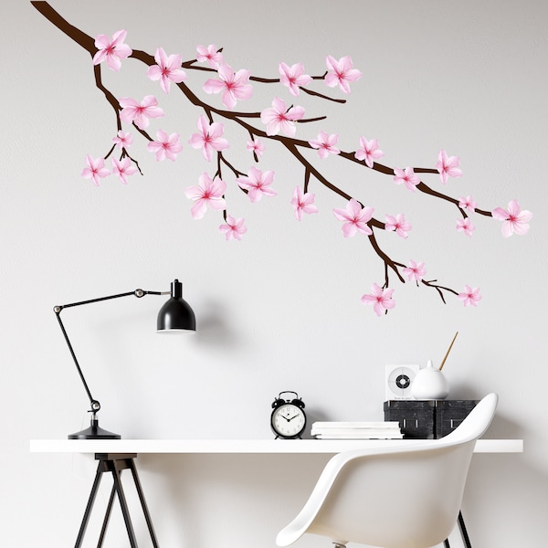 Cherry Blossom Wall Decal Etsy