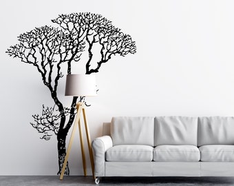 Bare Tree Wall Decal Sticker for your Bedroom, Living Room Wall Decor, Bathroom Wall Decor, Nursery Home Decor. Tree Wall Sticker. #240