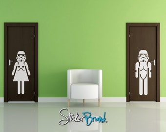 Vinyl Wall Decal Sticker Restroom Sign StormTrooper item OSMB159s