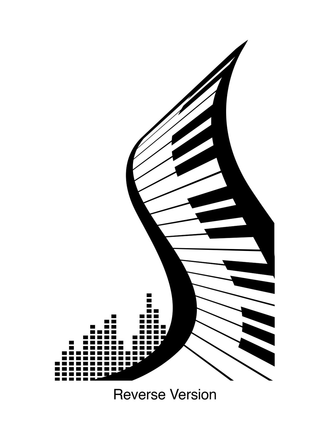 Abstract Piano Keyboard Design Vinyl Wall Decal Sticker. 1111 | Etsy