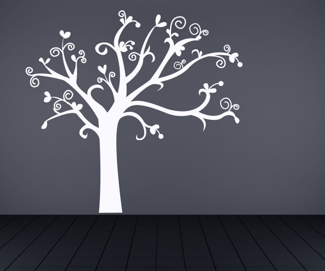 Vinyl Wall Decal Sticker Nursery Tree Osmg432s Etsy