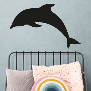 Dolphin Wall Decal Sticker for Nursery Room Decor. Kid's Room Wall Decor. Beach Theme Wall Decor. 616 image 1