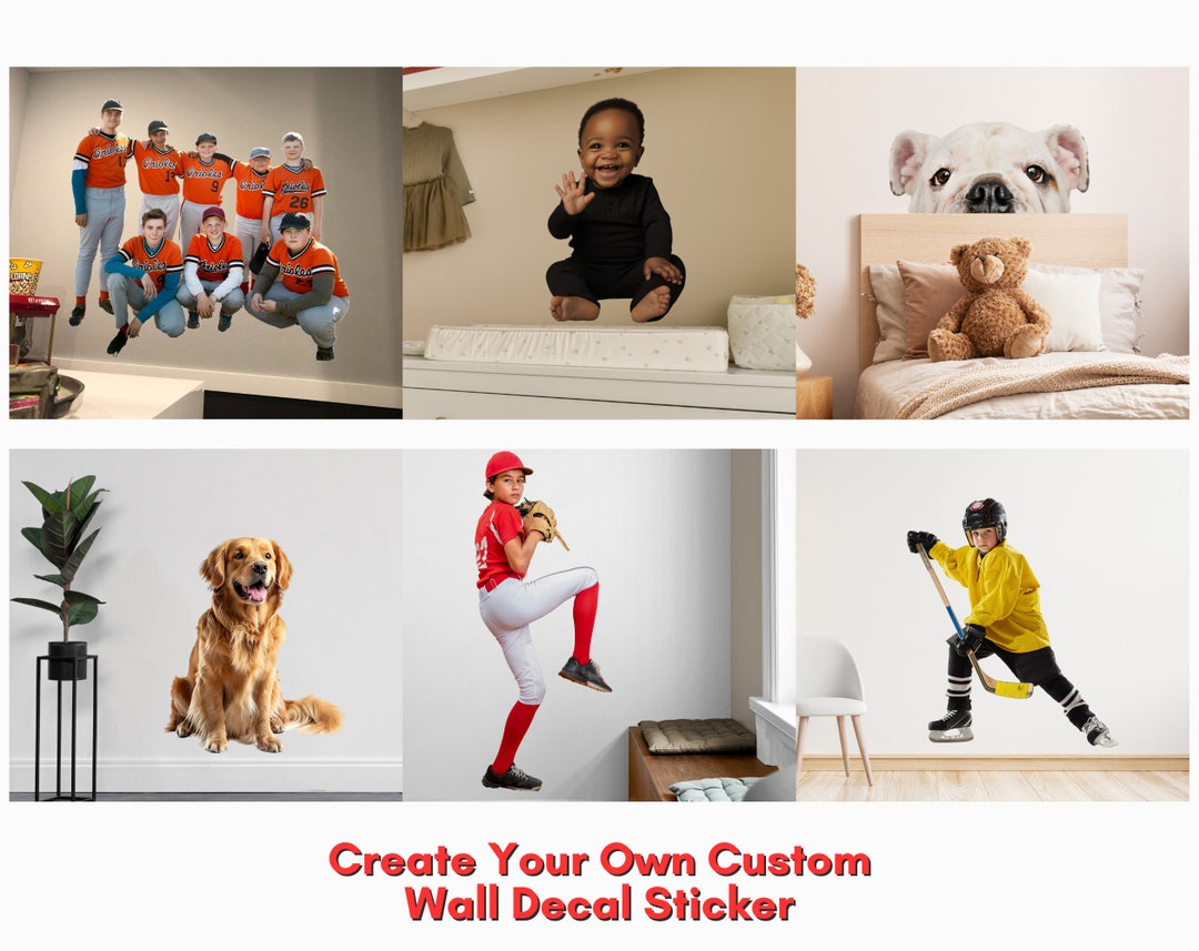 Custom Life Size Wall Decal Personalized Photo, Die Cut Full Body