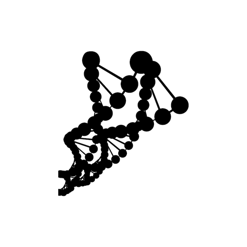 DNA Helix Vinyl Wall Decal Sticker. Science Room Wall Decor. School ...
