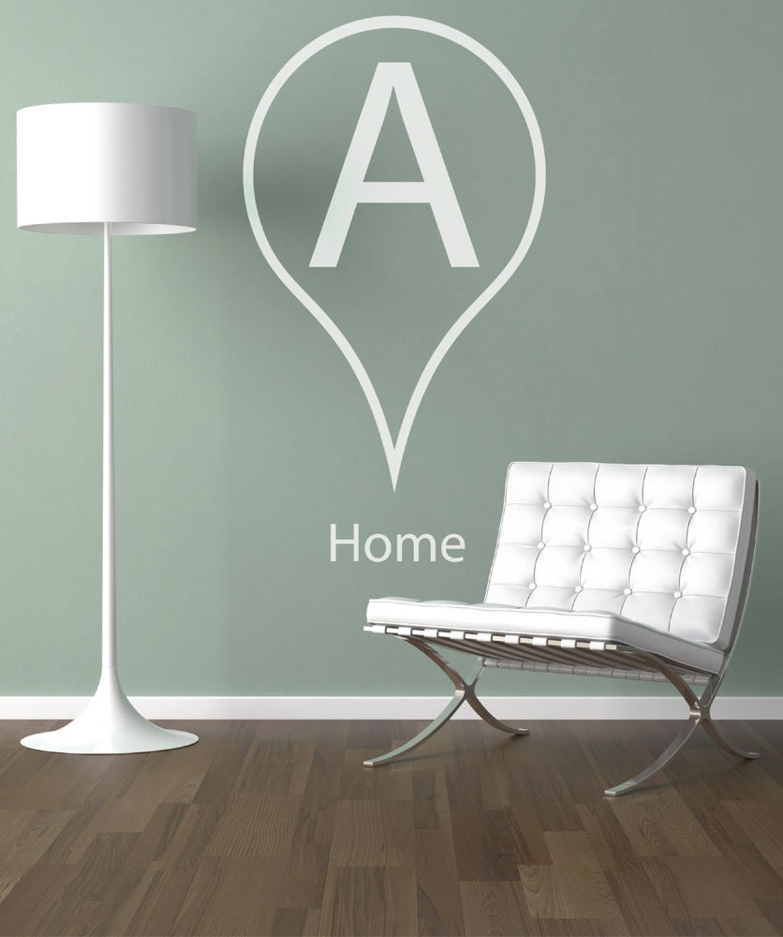 Vinyl Wall Decal Sticker Drop Pin Location for Home Item 884s-20x36 - Etsy