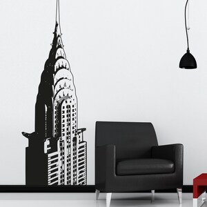 Chrysler Building NYC New York City Vinyl Wall Decal Sticker. Skyscraper Theme Decor. OS_AA232 image 9