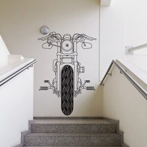 Vinyl Wall Art Decal Sticker Front of Motorcycle OSDC748m