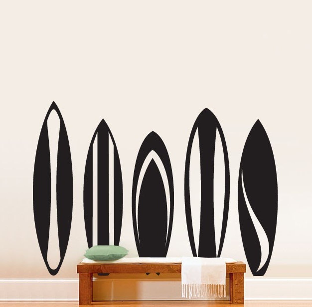 Vinyl Wall Decal Sticker Surfboards Series Set Big Item216a Etsy