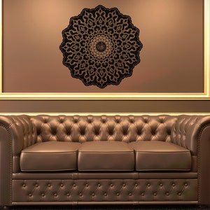 Abstract Mandala Circle Design Vinyl Wall Decal Sticker. OS_AA326 image 5