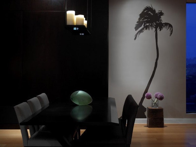 Palm Tree Wall Art Decal Sticker. 8ft Tall. You Choose the Etsy