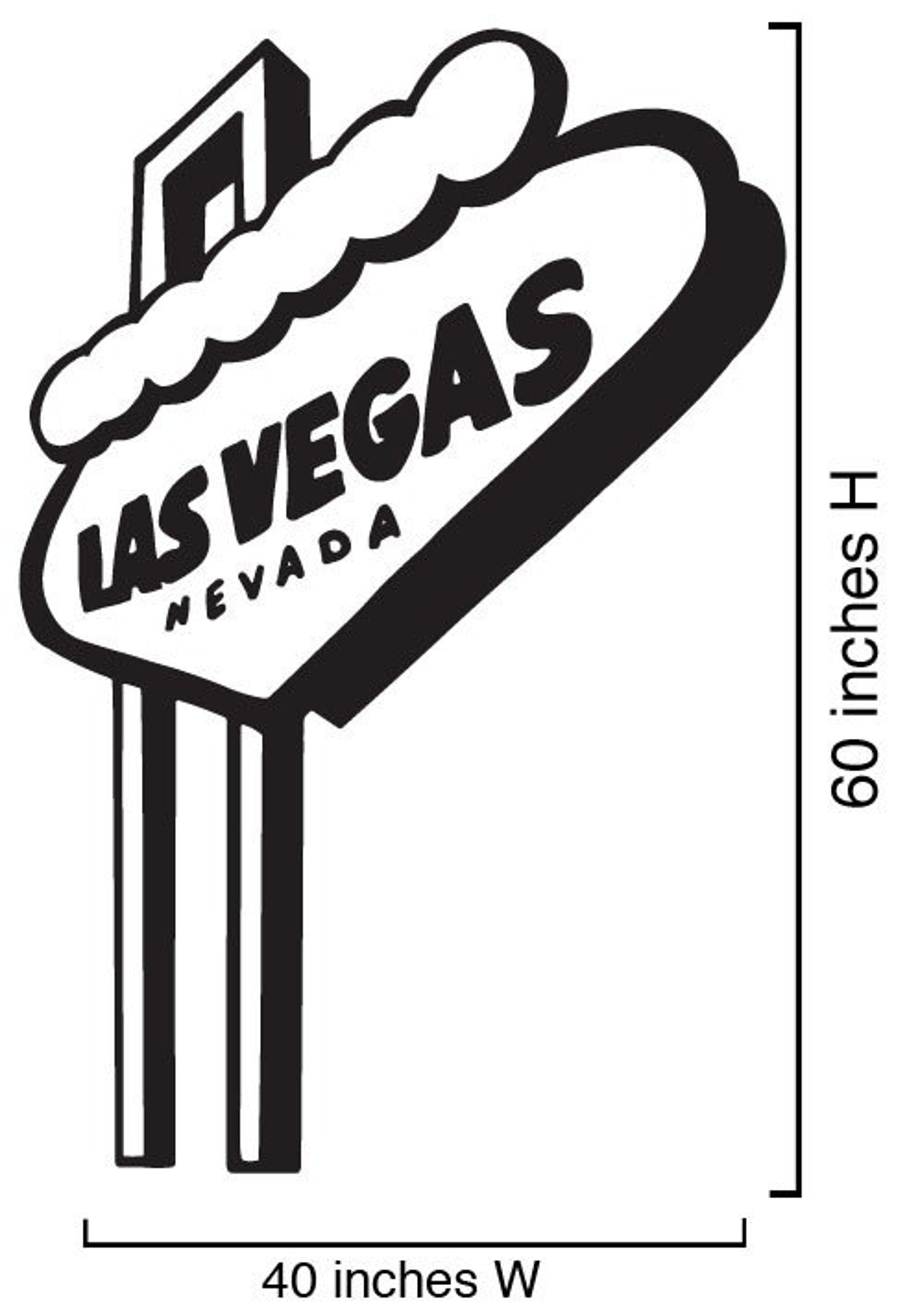 Vinyl Wall Decal Sticker LAS VEGAS Sign 173 Etsy