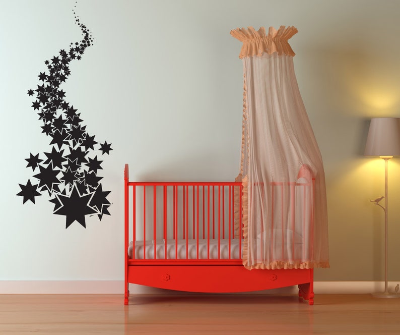 Vinyl Wall Art Decal Sticker Falling Stars 1300B Etsy