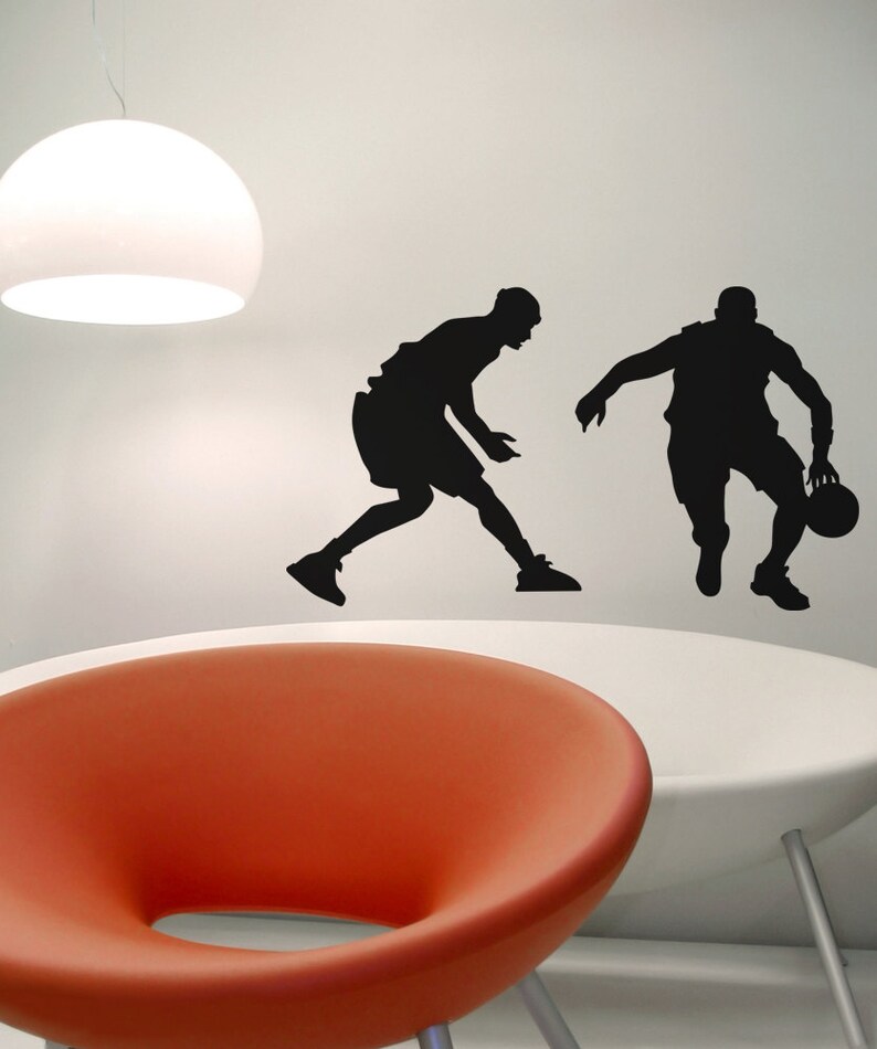 Basketball Wall Decal Sticker. Team Sports Room Decor, Game Room Wall Art, Basketball Enthusiast, Basketball Coach Gift Idea. OS_AA1185 image 9