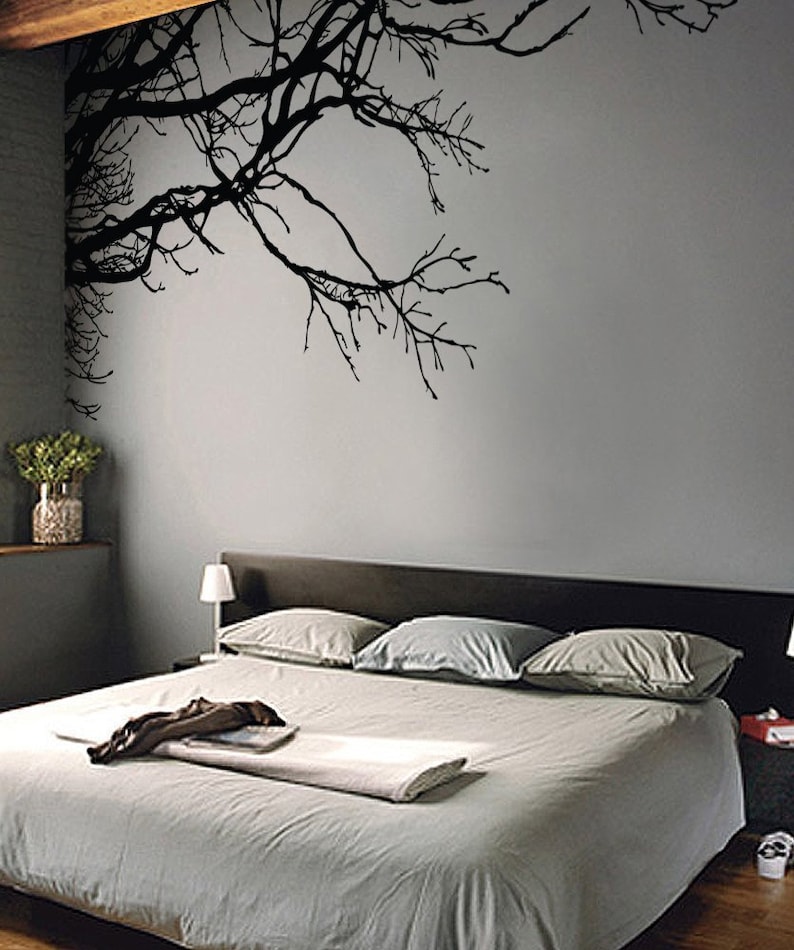 Tree Top Branches Vinyl Wall Decal Sticker for your Bedroom Wall Decor. Tree Branches Wall Decal Sticker. Bathroom Wall Art. 444 image 8