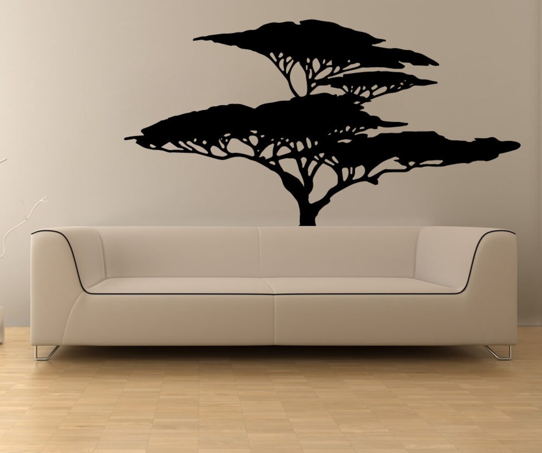 African Tree Vinyl Wall Decal Sticker. os_mb554s Etsy