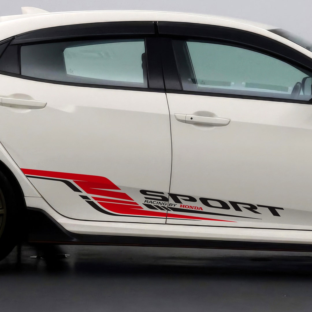Car Sticker for Honda Civic Sports Racing Graphic Decal Sticker. Type-r ...
