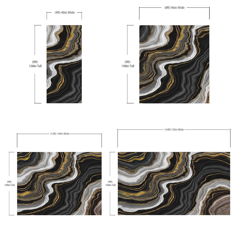 Black and Gold Wallpaper. Marble Wallpaper Peel and Stick. Marble ...