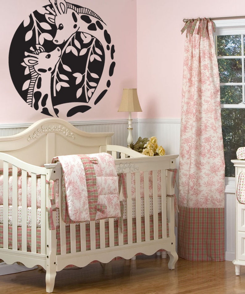 Vinyl Wall Art Decal Sticker Giraffe Circle OSDC727m