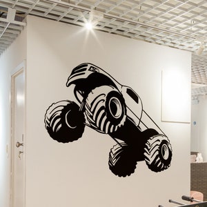 Monster Truck Wall Decal Sticker. Boy&#39;s Room Wall Decor. Kid&#39;s Room Monster Truck Sticker. Fun Art for Children&#39;s Room. #OS_MB592