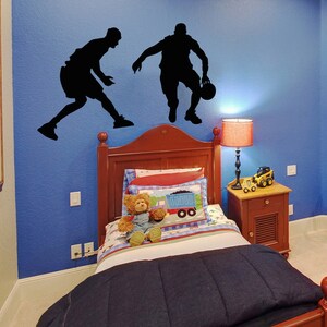 Basketball Wall Decal Sticker. Team Sports Room Decor, Game Room Wall Art, Basketball Enthusiast, Basketball Coach Gift Idea. OS_AA1185 image 8