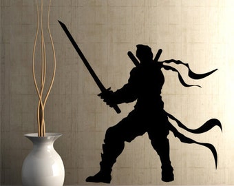 Ninja Martial Arts Sword Vinyl Wall Decal. #GFoster110