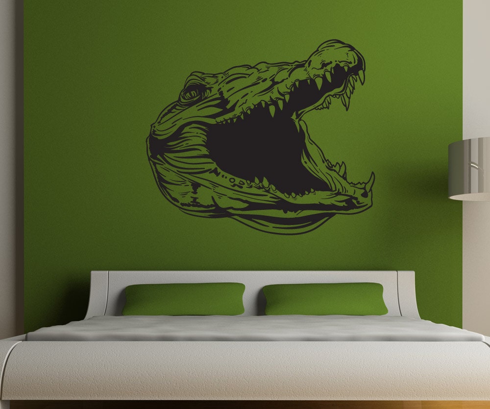 Vinyl Wall Decal Sticker Gator Head 1488m - Etsy