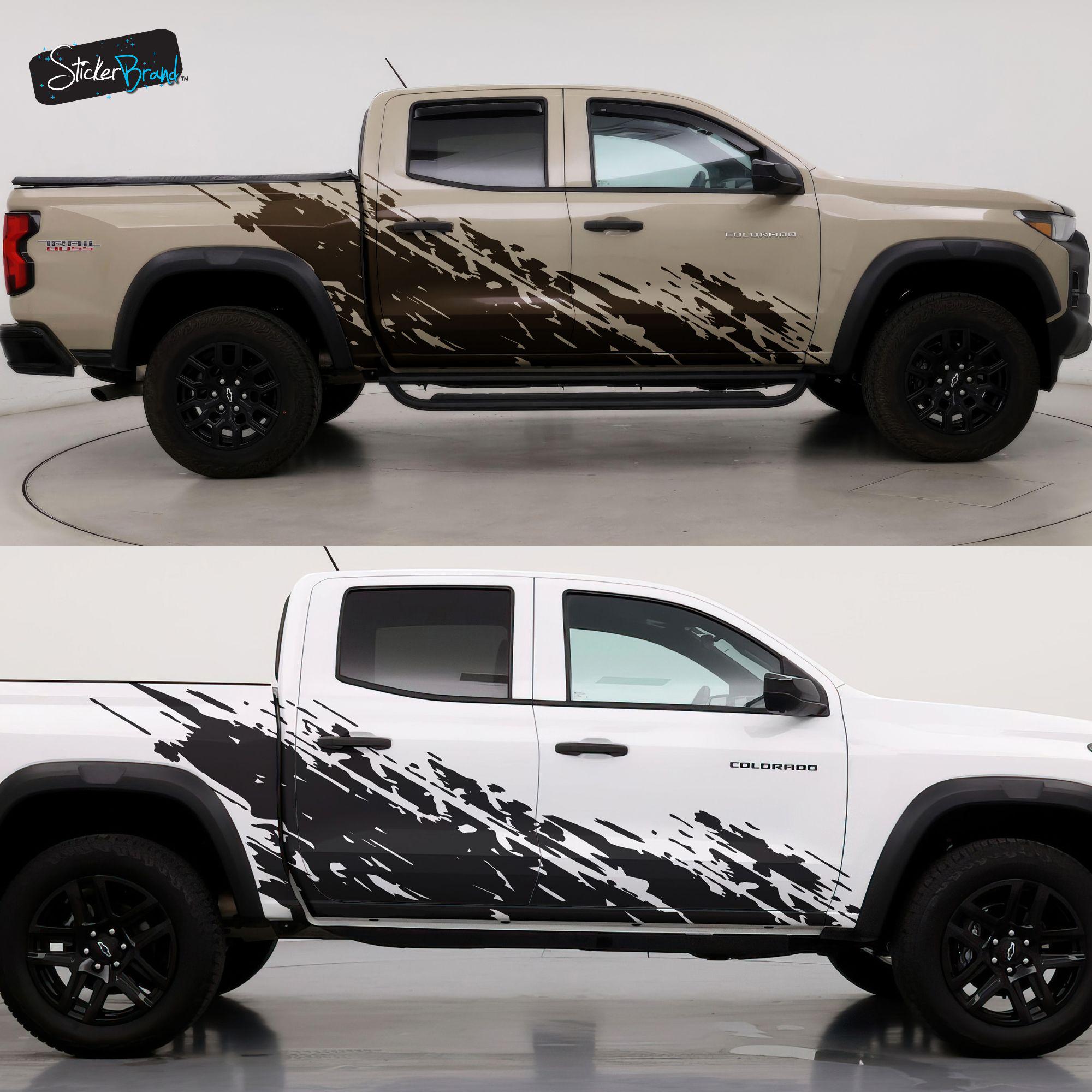 Truck Rocker Graphics Truck Mud Splash Side Rocker Panel Car Graphic Sticker for Colorado ...