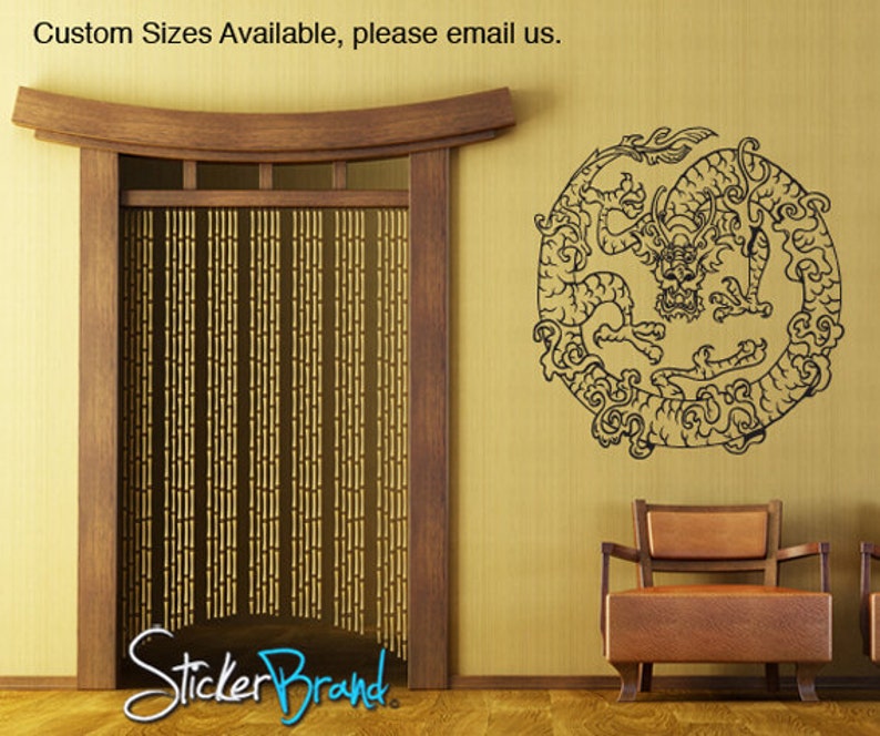 Vinyl Wall Decal Sticker Chinese Dragon 817s
