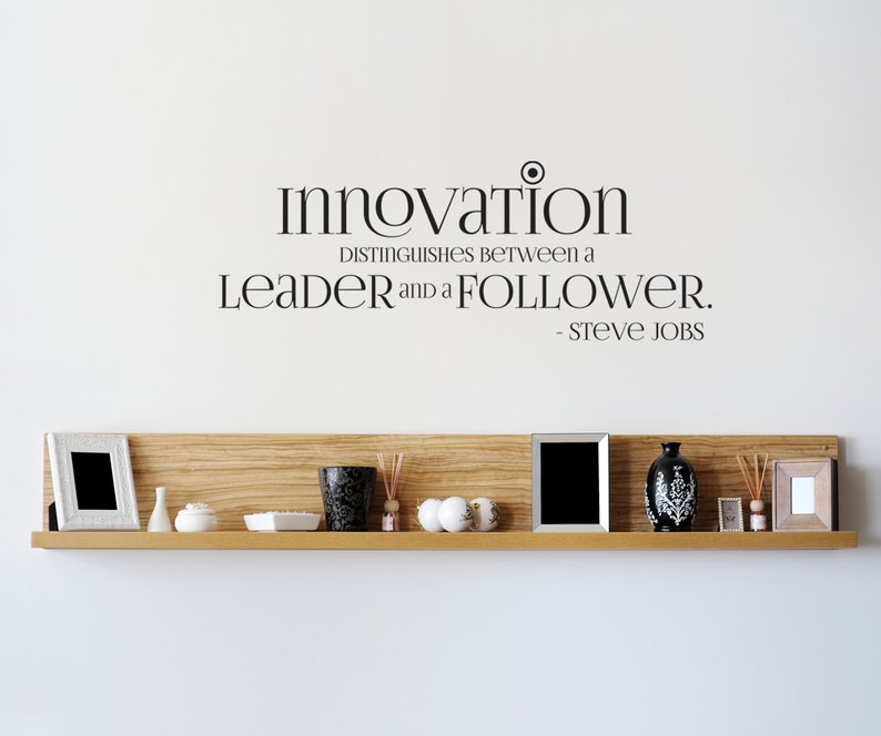 Steve Jobs Motivational Quote Wall Decal for Office. Leadership, Visionary Quote. Inspirational Quote Wall Sticker. OS_DC510 image 9