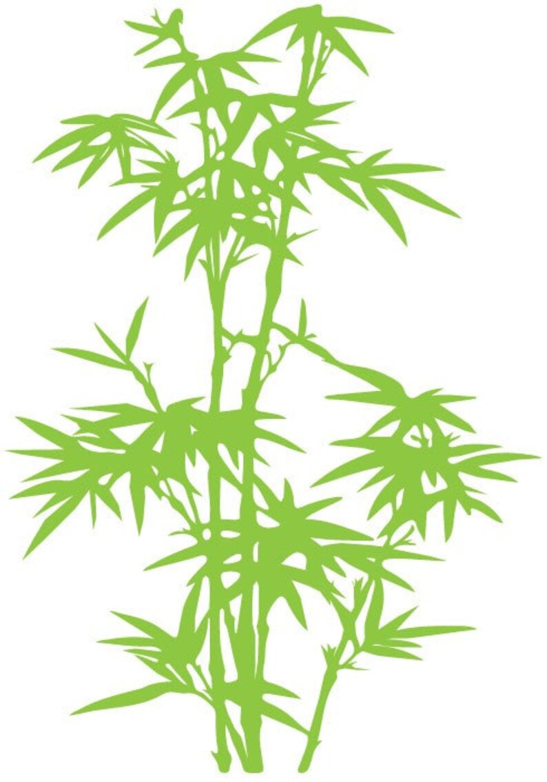 Vinyl Wall Art Decal Sticker Large Bamboo Tree 101