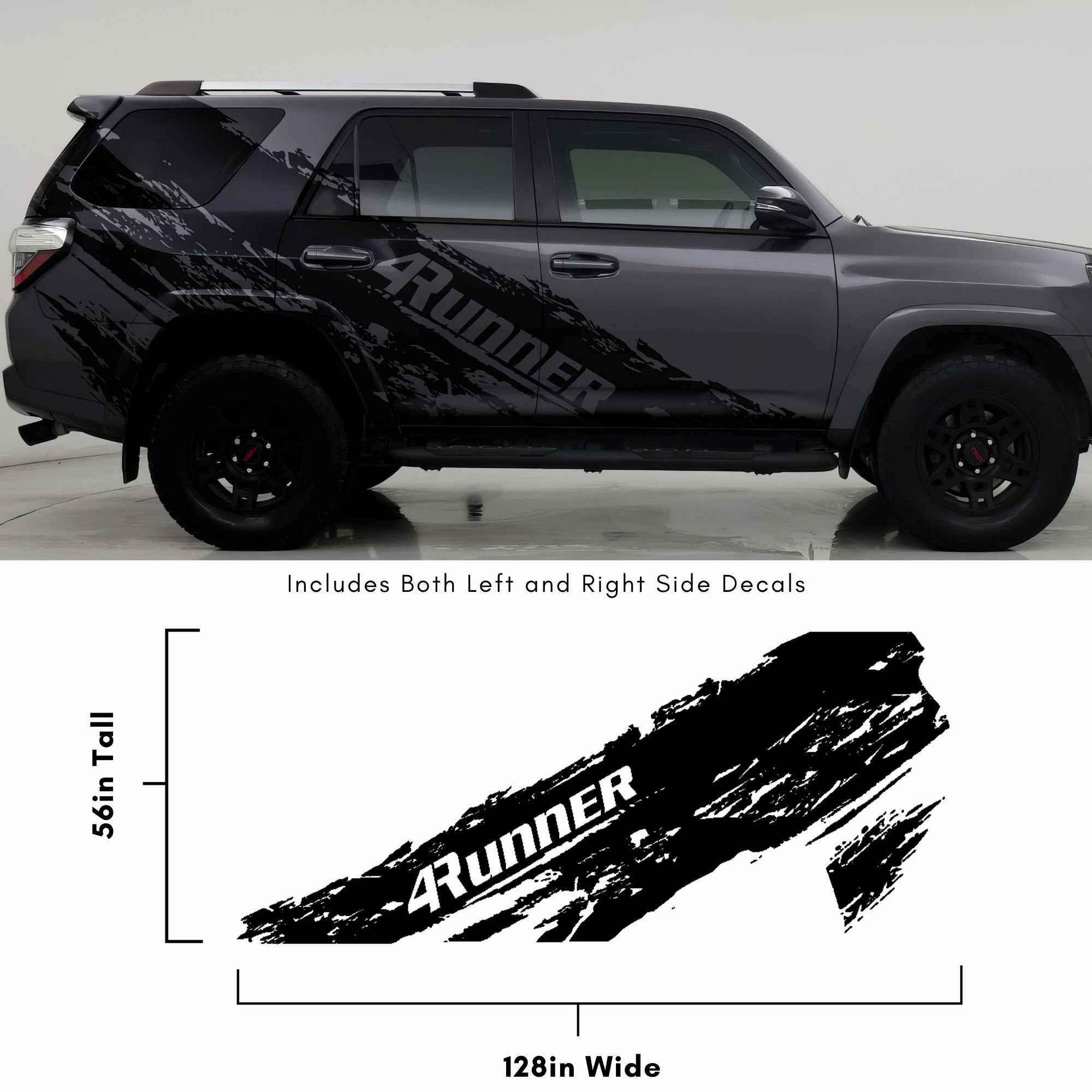 4runner Racing Decals Mud Splash Vinyl Car Graphic Sticker for 4runner. Set of 2. 4 Runner ...