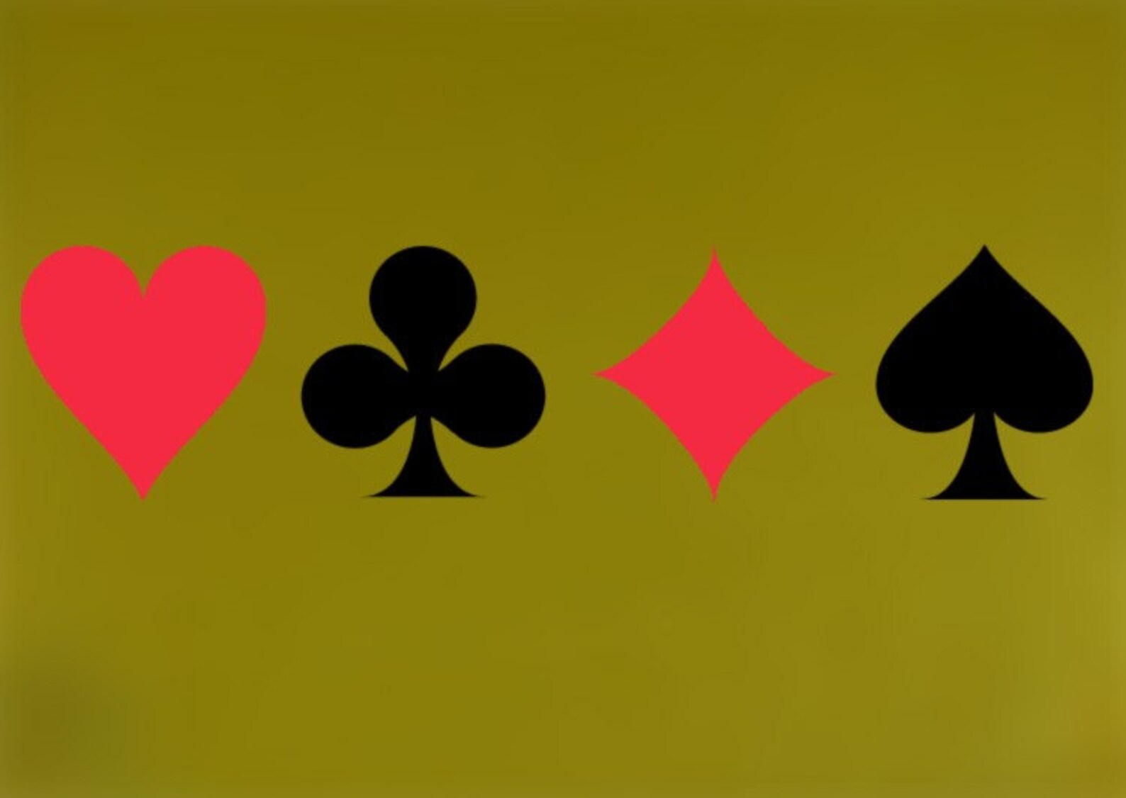 Poker Cards Heart Spade Club & Diamond Shape Wall Decals. Etsy