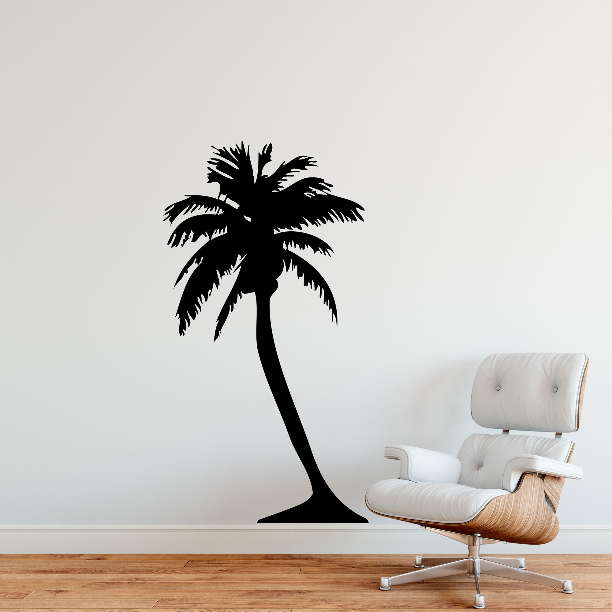 Large Palm Tree Wall Decal Sticker. Bedroom Wall Decor. Bathroom Wall ...