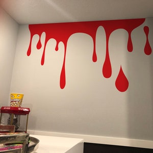 Paint Dripping Wall Decal. Perfect for any occasion, birthday, celebration, halloween decor. Slime Wall Decal Sticker Kid&#39;s Room Decor. #695