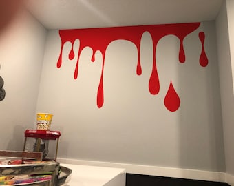 Paint Dripping Wall Decal. Perfect for any occasion, birthday, celebration, halloween decor. Slime Wall Decal Sticker Kid's Room Decor. #695