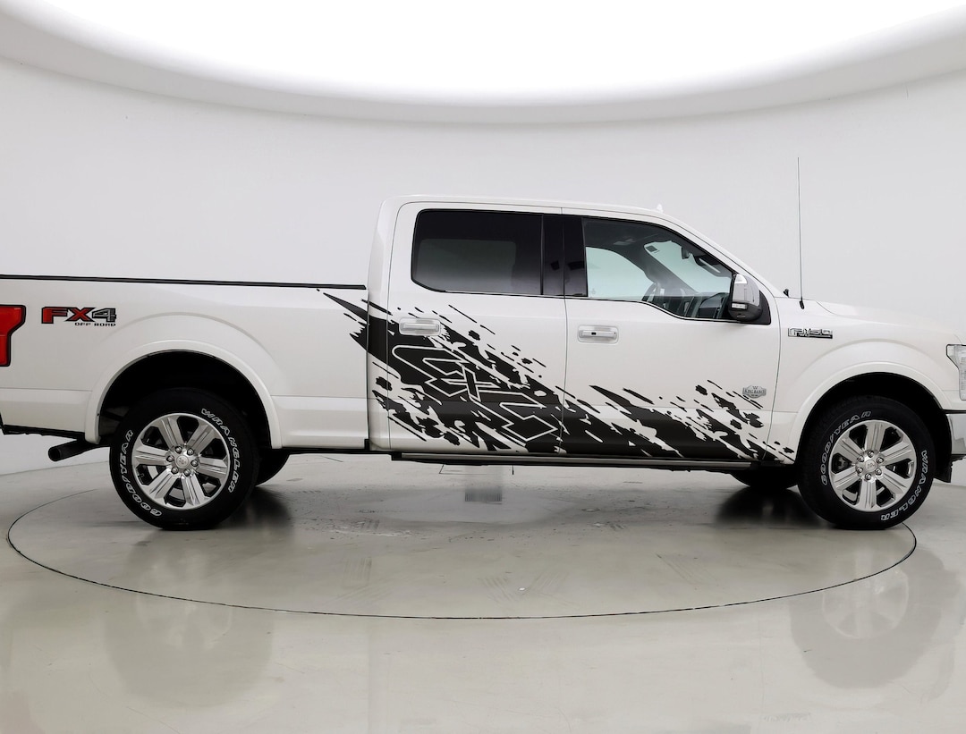 Truck Decal, 4x4, F-150 Mud Splash Side Rocker Panel Car Graphic